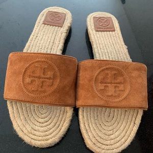 Tory Burch suede slides